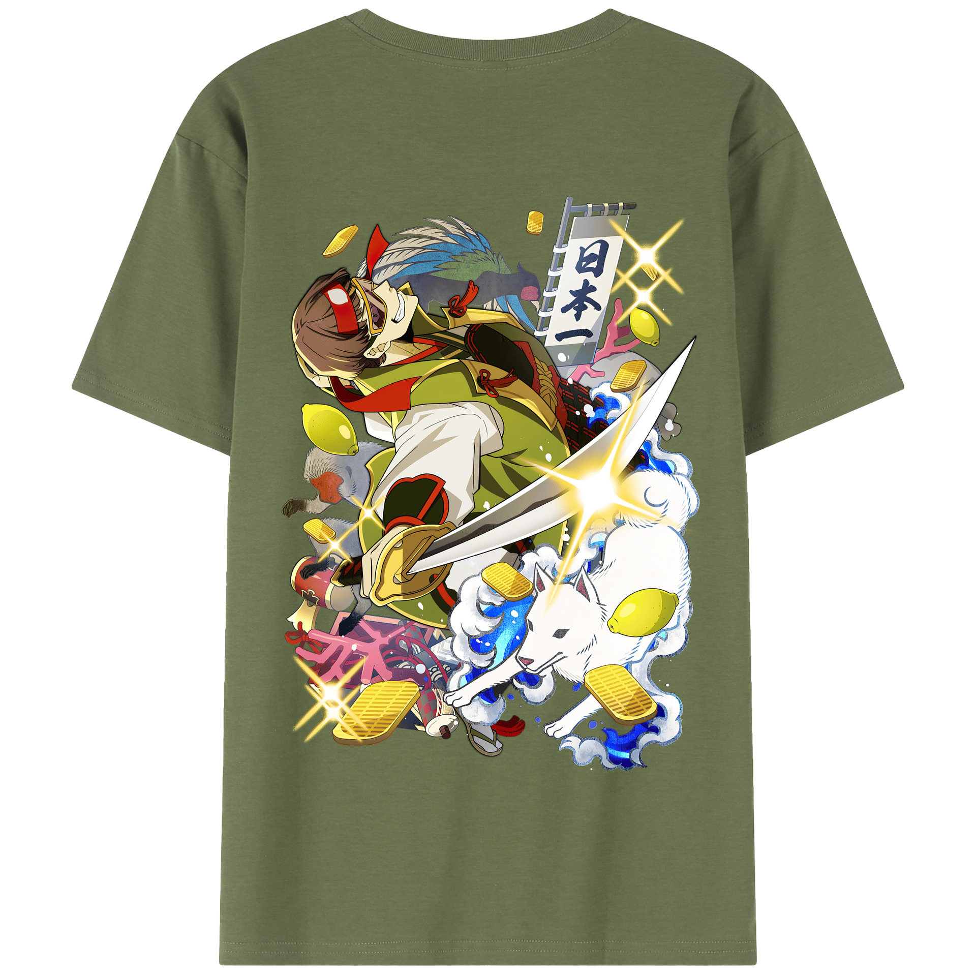 （画像用） 文豪ストレイドッグス Bungo Stray Dogs 綿100％半袖Tシャツ（背面プリント）